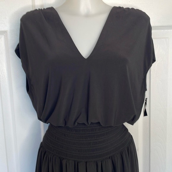 Ramy Brook Dresses & Skirts - RAMY BROOK NEW YORK EXCLUSIVE PARKY V NECK CAPPED SLEEVE BLACK PARKY DRESS Sz XS